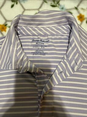 Tommy Bahama Active Boy’s Lavender and White Striped Shirt